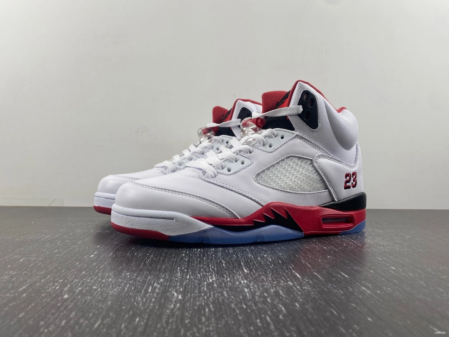 Rep  Retro 136027-120 Tongue Fire Red Men's (2013) 5 Jordan Black 0519